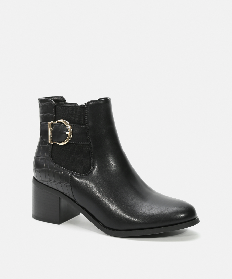 Botines tac&oacute;n hebilla image number null